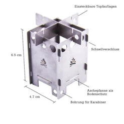 EDCBox - Trockenbrennstoffkocher 7 EDCBox - Trockenbrennstoffkocher -Deuter Geschaft bushcraft essentials edcbox trockenbrennstoffkocher detail 3