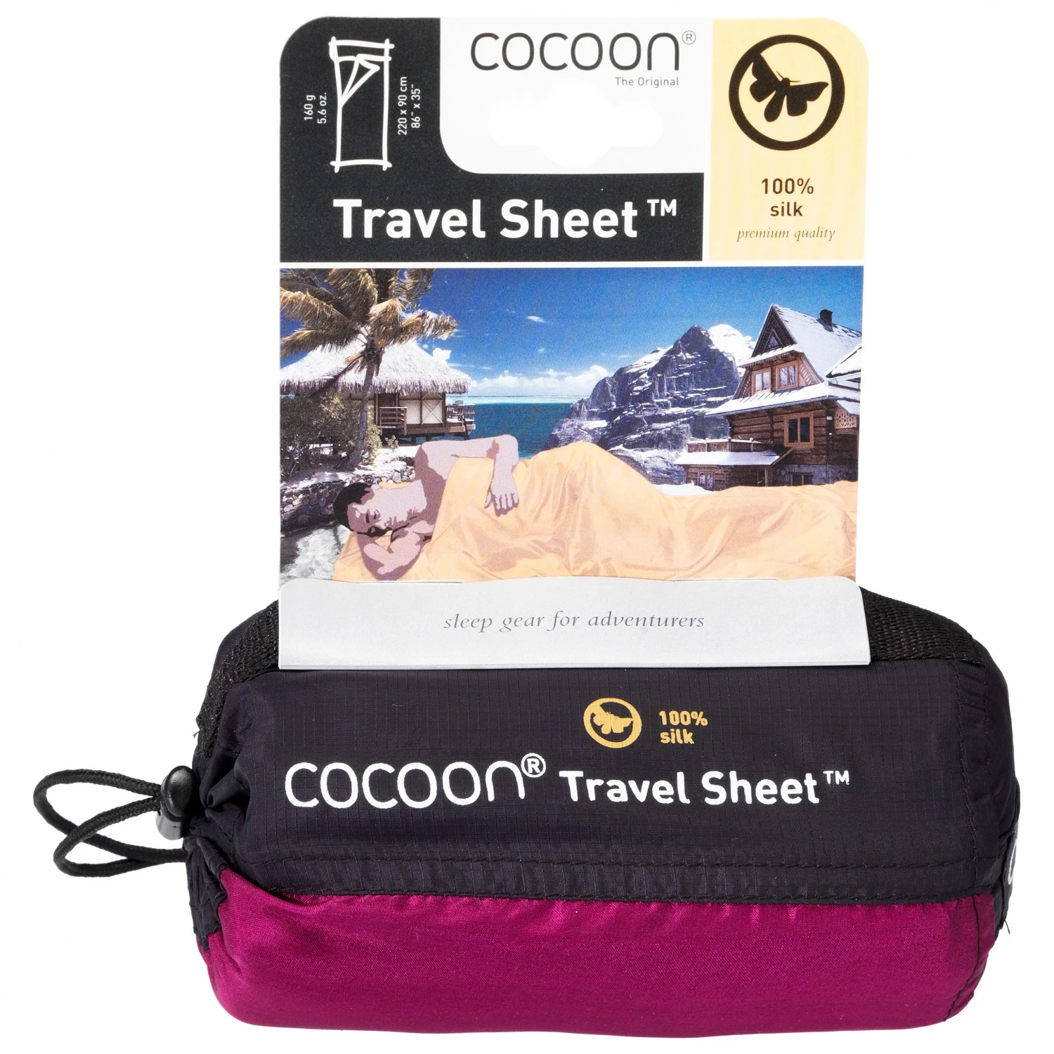 Cocoon TravelSheet Silk - Reiseschlafsack 4 Cocoon TravelSheet Silk - Reiseschlafsack – Bild 2