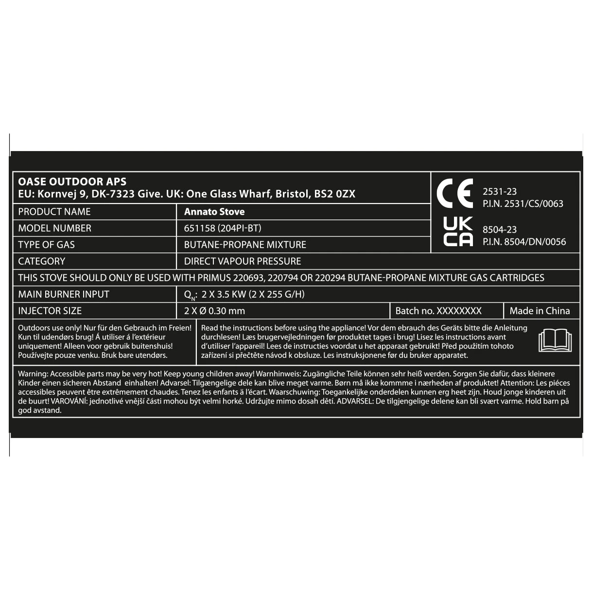 Outwell Annatto Stove - Gaskocher 9 Outwell Annatto Stove - Gaskocher – Bild 7