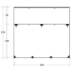 Outwell Hillcrest Tarp - Tarp -Deuter Geschaft outwell hillcrest tarp tarp detail 7