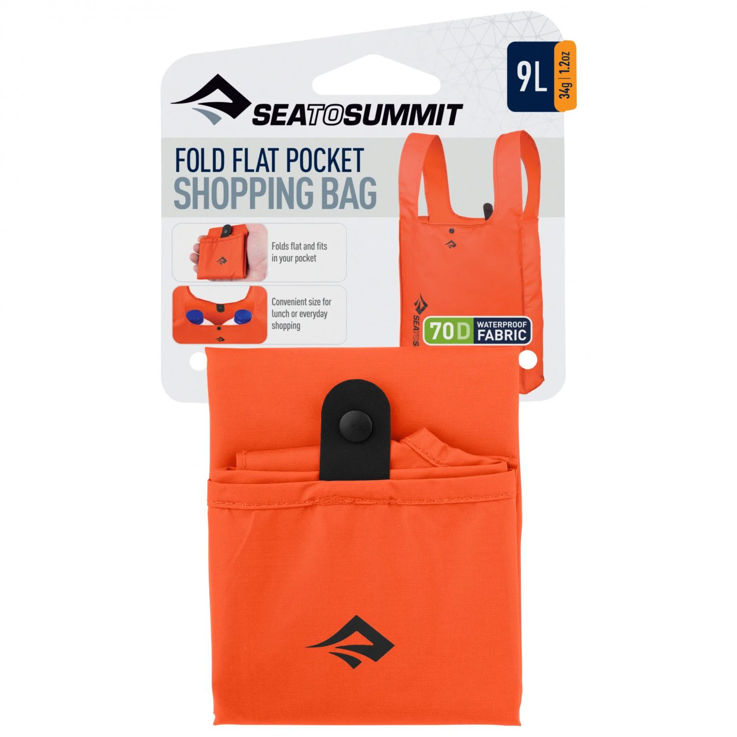 Sea To Summit Fold Flat Pocket Shopping Bag - Umhängetasche 5 Sea To Summit Fold Flat Pocket Shopping Bag - Umhängetasche – Bild 3