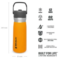 Stanley Iceflow Flip Straw Water Bottle - Isolierflasche -Deuter Geschaft stanley iceflow flip straw water bottle isolierflasche detail 4