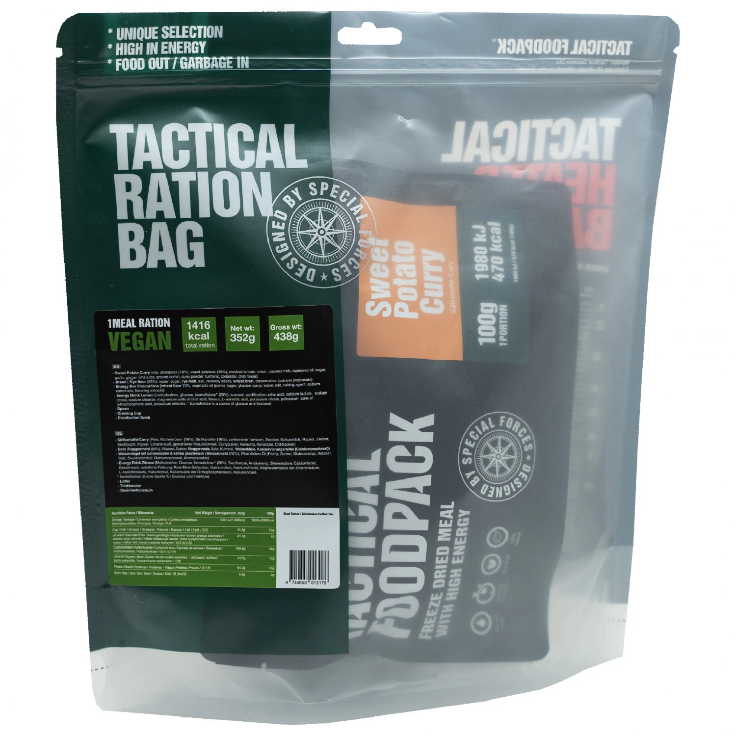 Tactical Foodpack Ration Vegan 1 Meal 3 Tactical Foodpack Ration Vegan 1 Meal