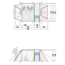 Tatonka Alaska 3 DLX - 3-Personen Zelt -Deuter Geschaft tatonka alaska 3 dlx 3 personen zelt detail 12