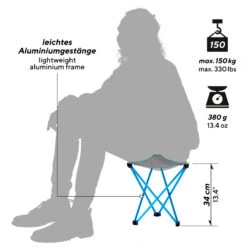 Uquip Trinity L Grey - Campingstuhl -Deuter Geschaft uquip trinity l grey campingstuhl detail 3