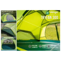 Vango Tryfan 300 - 3-Personen Zelt -Deuter Geschaft vango tryfan 300 3 personen zelt detail 3
